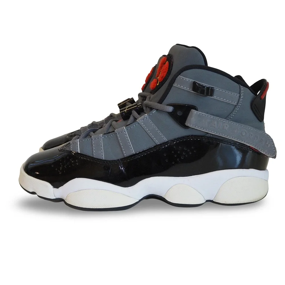 Air Jordan 6 Rings GS Light Graphite Youth 7 Womens 8.5 Basketball 323419-022